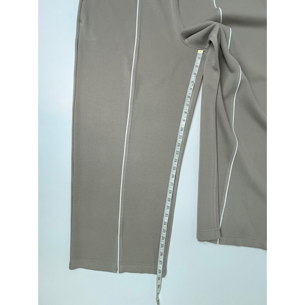 NWT Spanx Airpique Straight Track Pants Split Hem Ashwood Tan Travel 2X Petite - Picture 9 of 16